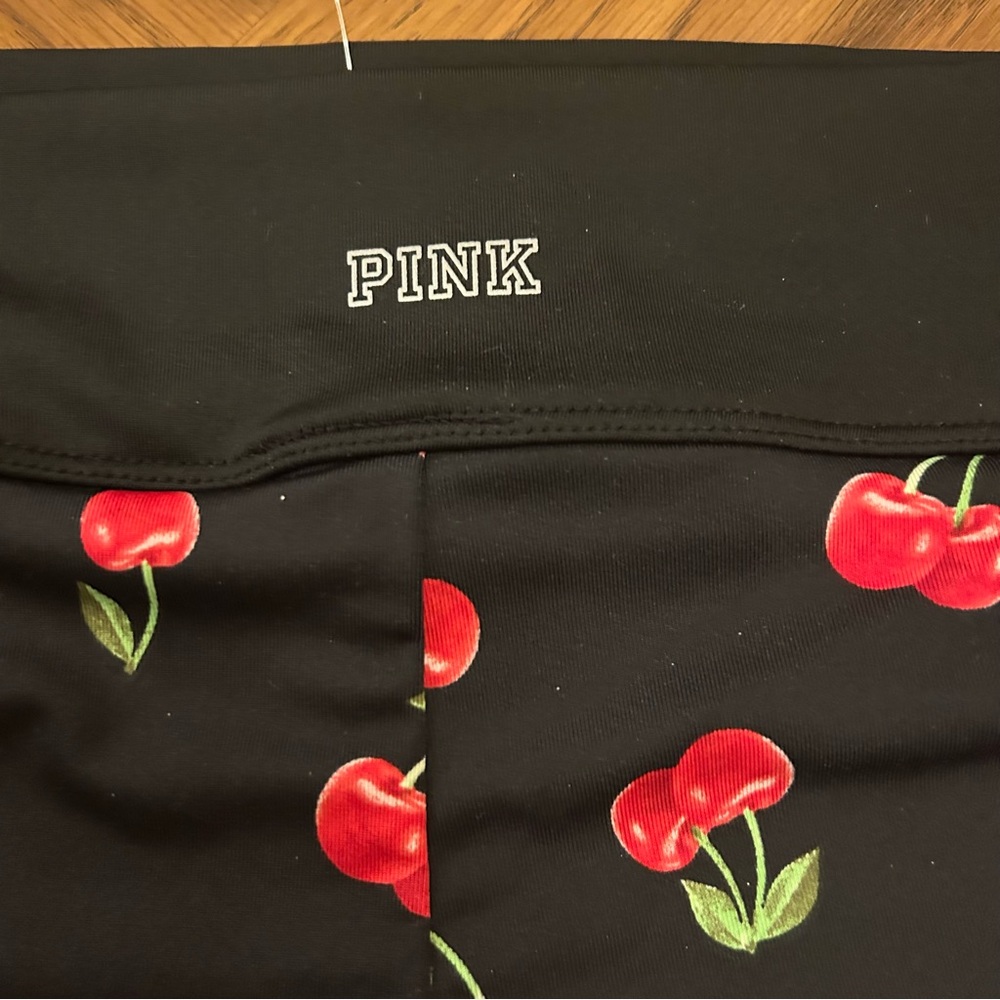 🍒 Gym to Swim Cherries PINK Victoria's Secret Black Cherry Bikini - Picture 12 of 15